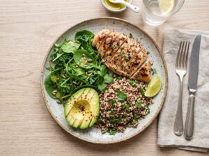 high protein balanced meal for weight management in your 30s