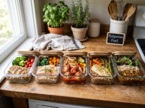 postpartum meal prep healthy food